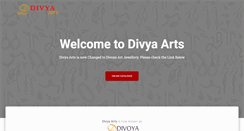 Desktop Screenshot of divyaarts.com