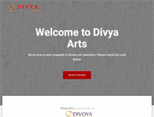 Tablet Screenshot of divyaarts.com
